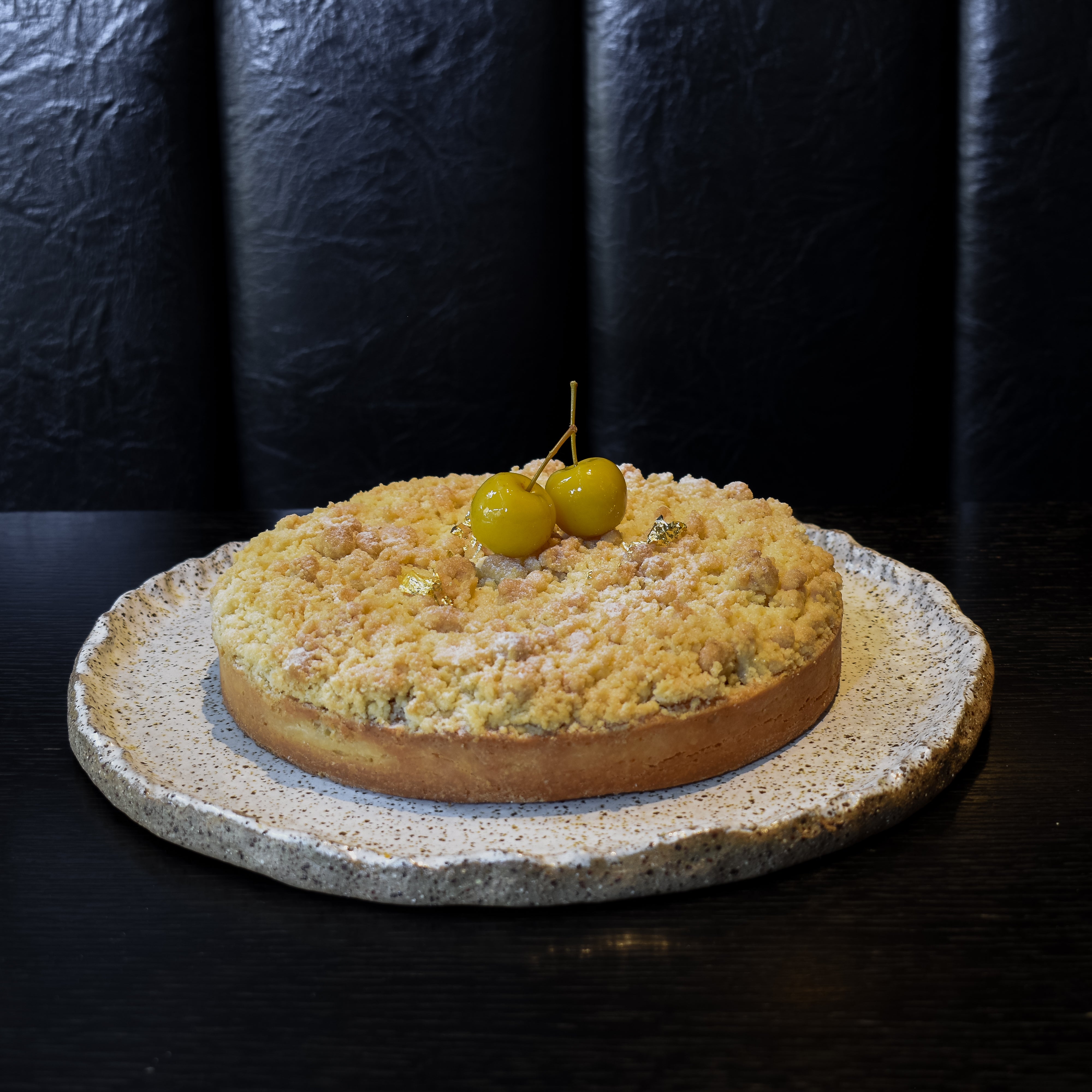 Apple + Date Crumble Tart