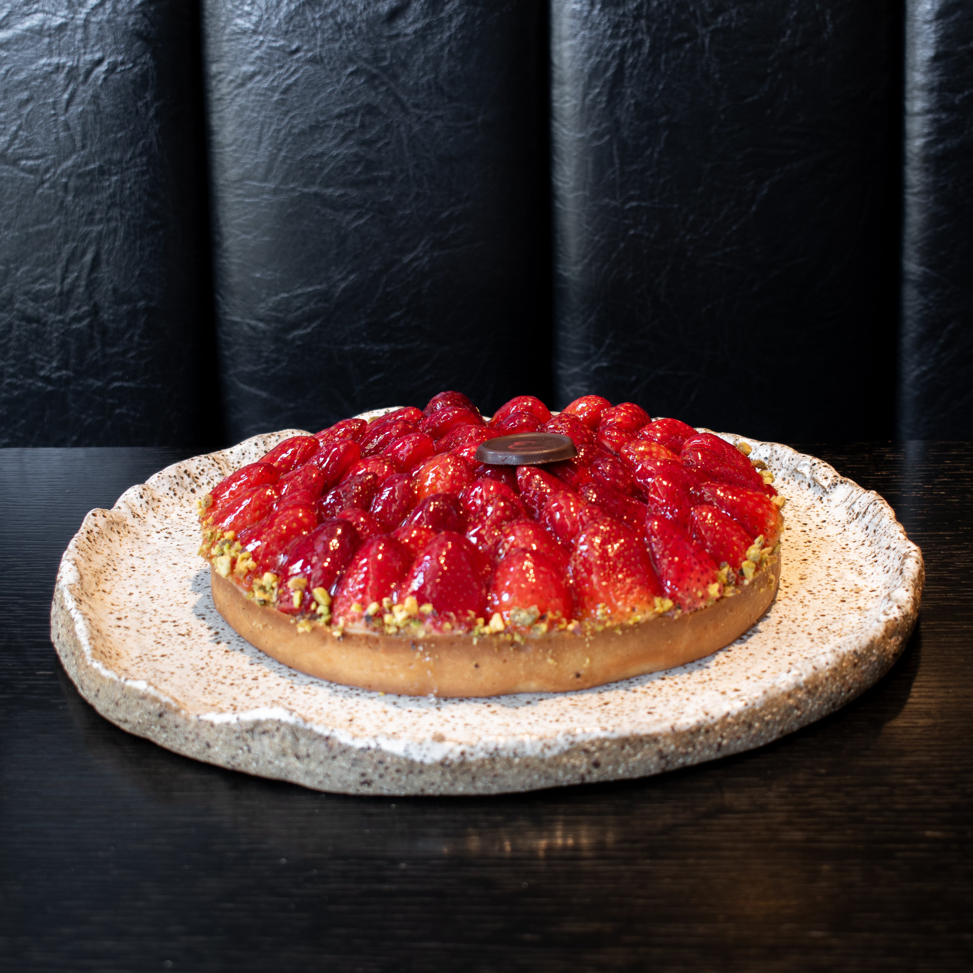 Strawberry + Pistachio Tart