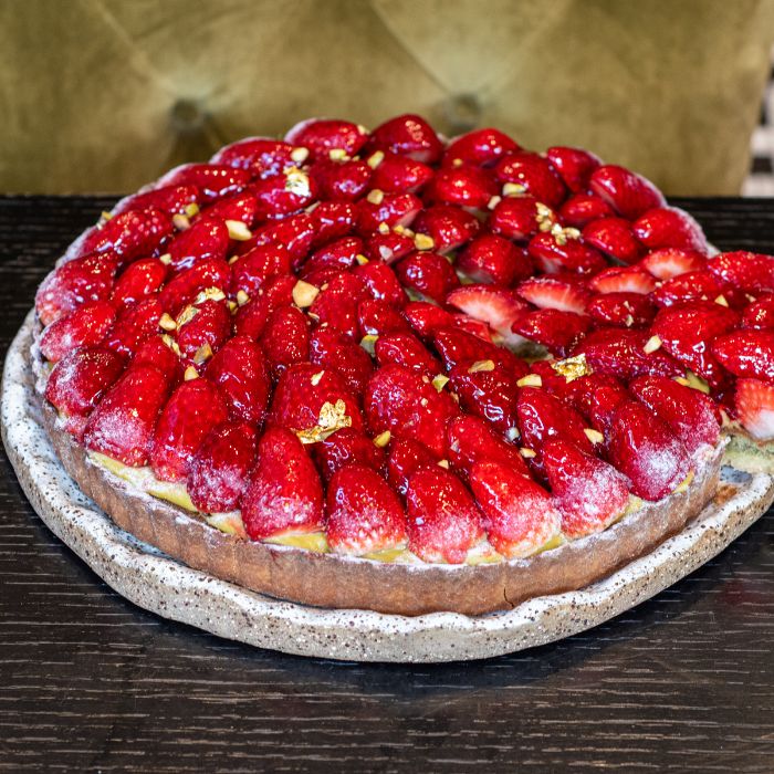 Strawberry Pistachio Tart