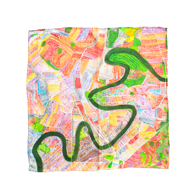 Brisbane Pocket Square by Catherine Baudet